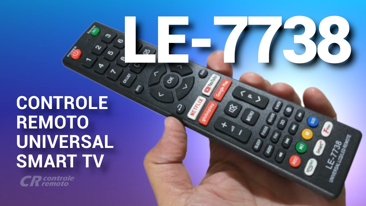 Como configurar o controle remoto universal LE-7738 para a maioria das TVs comuns e Smart LCD / LED