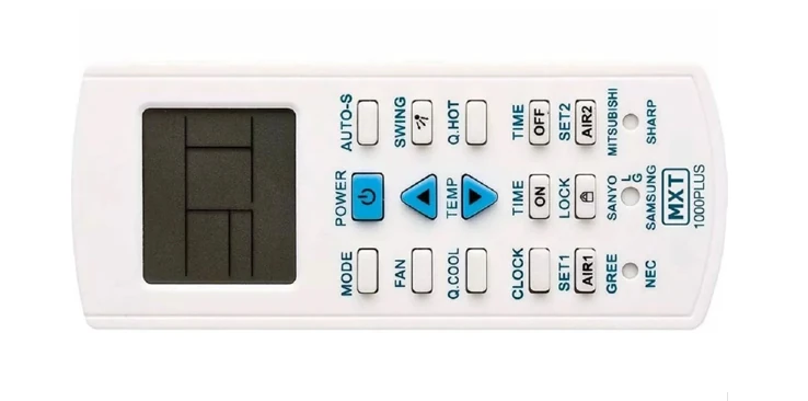 Controle remoto
                                                        universal para ar condicionado split modelo MXT 1000