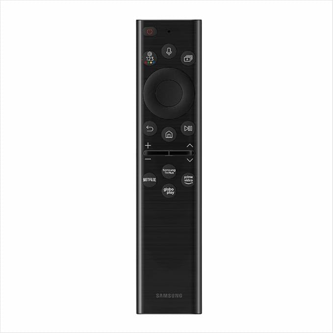 Controle Remoto de Voz Solar para TV Samsung QN65Q80BAGXZD, Recarregável, Bluetooth, Compatível com TVs Samsung OLED 4K