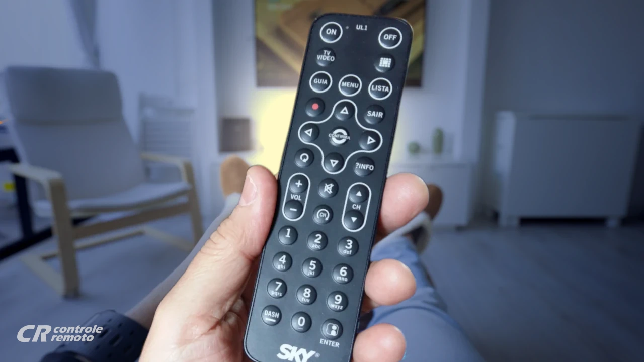 Como configurar o controle remoto SKY modelo UL1 para funcionar junto com a TV