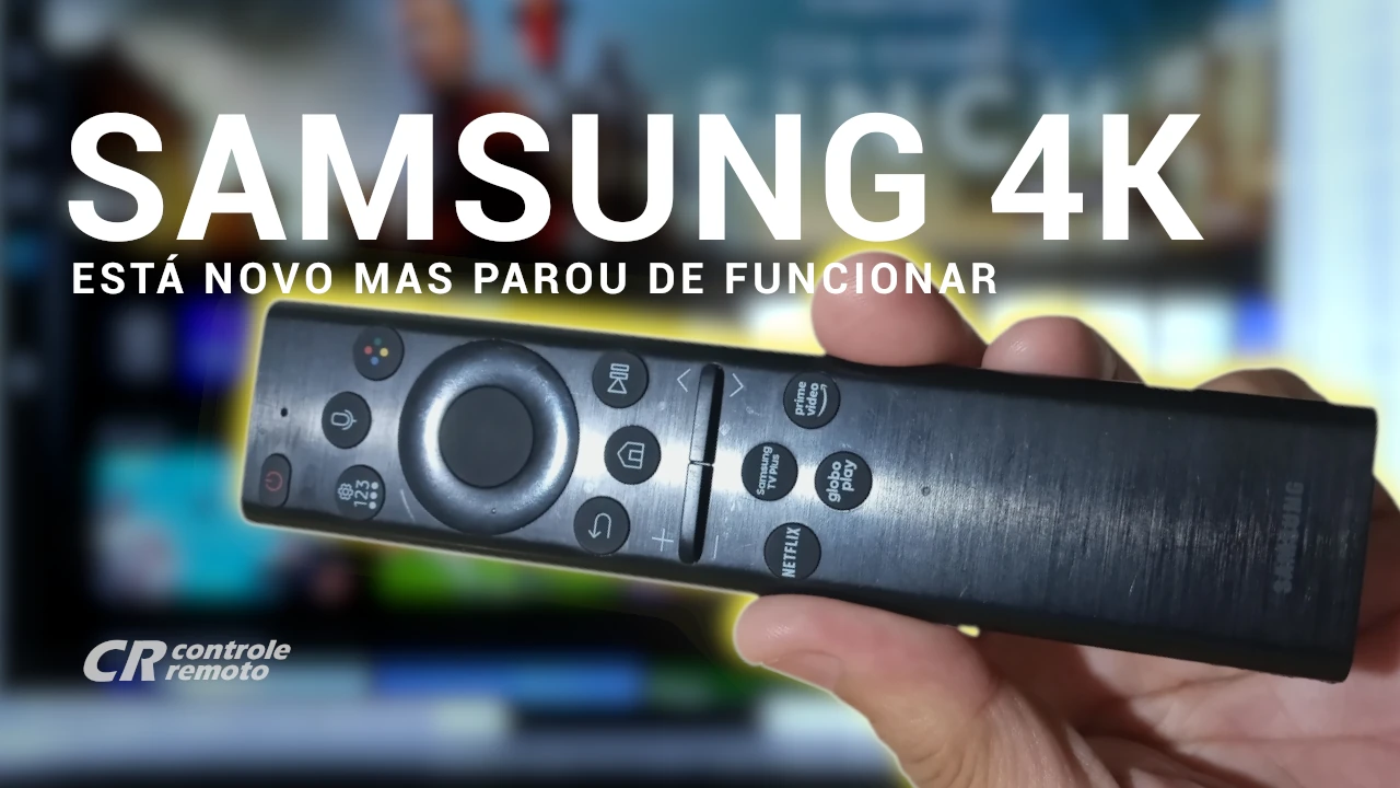 Controle remoto Samsung 4k energia infinita descarregou toda a carga saiba como resolver esse problema.